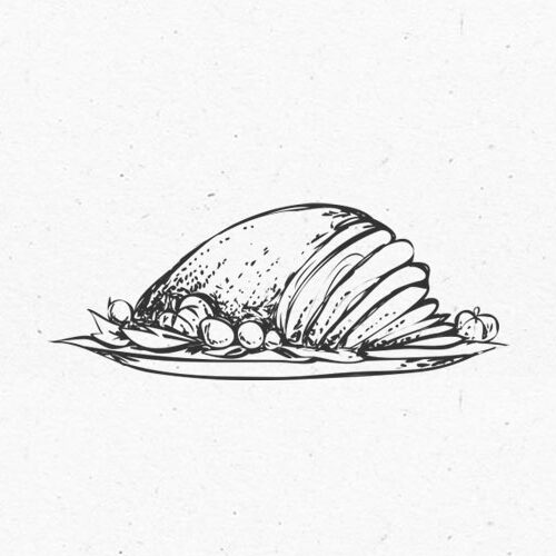 un-cooked leg of lamb